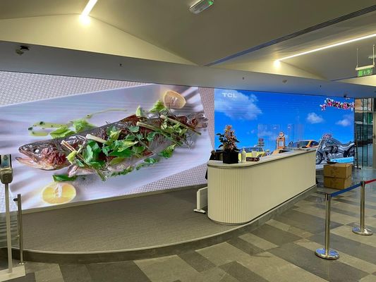 Buen precio Exhibición llevada al aire libre flexible del módulo P4.8 de la pantalla LED de HD Digitaces, gabinete de 500x500m m, 1920hz frecuencia de actualización, brillo 5600 en línea