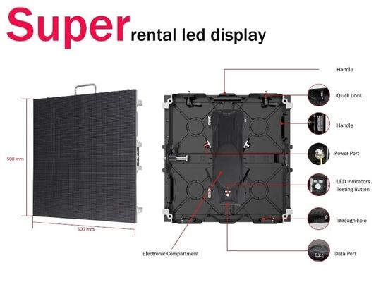 Display LED HD a todo color Pared de vídeo P3.91 Inmune al aire libre, resistente al agua, de alto brillo Para eventos de alquiler