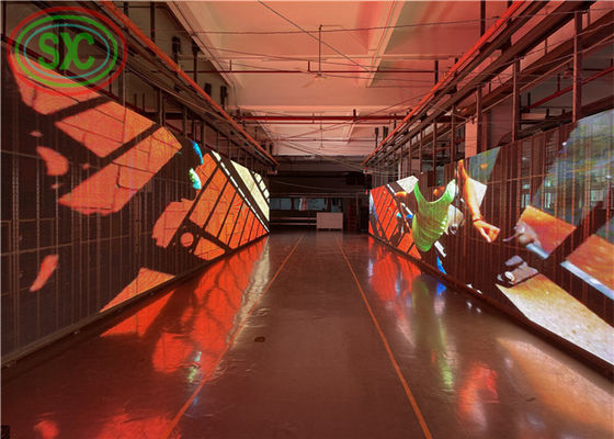 2000 cd/m2 Brillo Pantalla LED transparente, Panfletos publicitarios LED a todo color