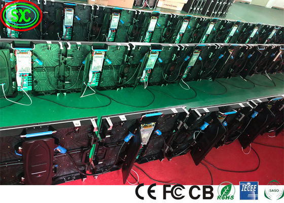 IP43 SMD2121 65410 Dots /Sqm Rental Led Display P3.91 1R1G1B Para conciertos con pantalla LED