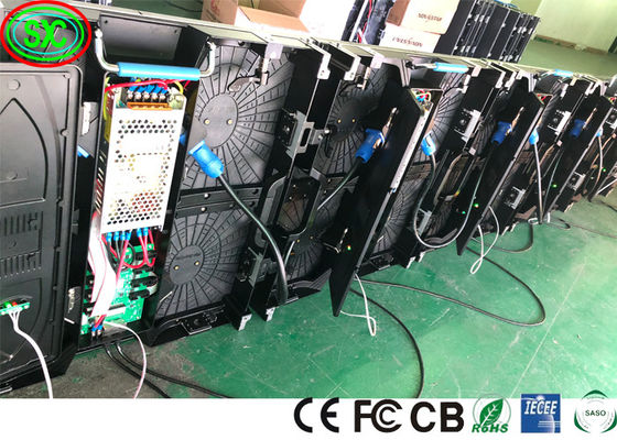 IP43 SMD2121 65410 Dots /Sqm Rental Led Display P3.91 1R1G1B Para conciertos con pantalla LED