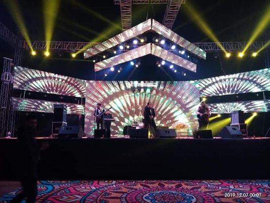 P3.91 Pantalla LED de escenario HD interior 64x64 Matriz de puntos para alquiler y colgar