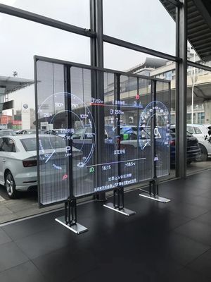 1R1G1B Comercial Pantalla de televisión LED transparente 1000mmx1000mm Tamaño de la caja