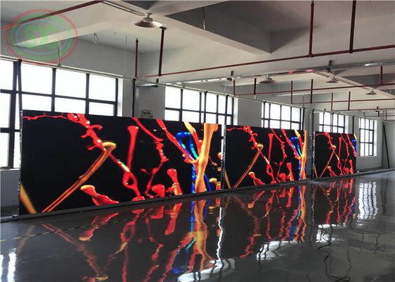 Pantalla LED a color completa, ligera y para interiores, para exhibiciones. Fácil de instalar y transportar. Adecuada para espectáculos itinerantes.