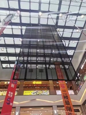 Centro comercial en interiores Elevador Joyería Publicidad P3.91 Pantalla LED transparente
