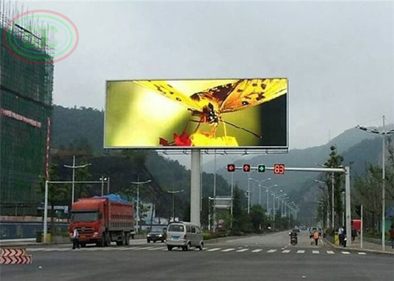 Buen precio La pared publicitaria a todo color al aire libre fijada de la instalación P10 llevó la tablilla de anuncios en línea