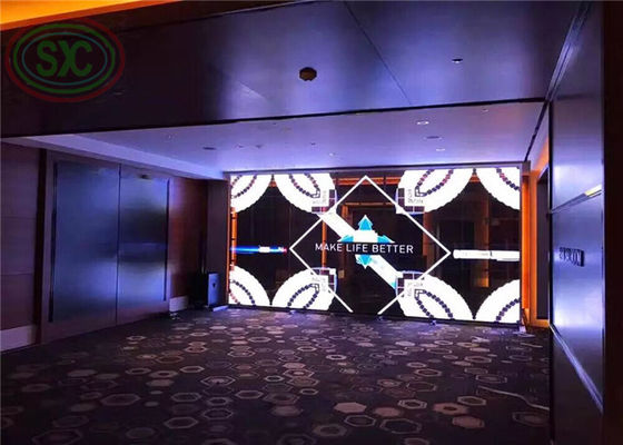 la pantalla interior de 4K P3.91 LED montó en la ayuda de la pared modifica el marco para requisitos particulares
