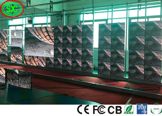 Pantalla LED de escenario interior IP34 1100cd/Sqm RGB a todo color SMD2020 1R1G1B, pantalla LED a todo color para interiores