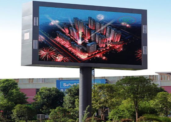 P8 Estándar de uso fijo al aire libre gabinete impermeable grandes vallas publicitarias LED