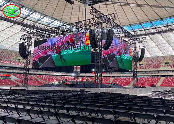 Pantalla LED de alquiler de escenario P6 de alta resolución 192x192mm 32x32 Resolución