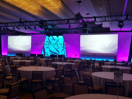 Pantalla de fondo colgante a todo color Panel de alquiler P3.91 Pantalla LED para evento de concierto