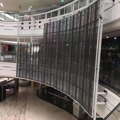 Centro comercial en interiores Elevador Joyería Publicidad P3.91 Pantalla LED transparente