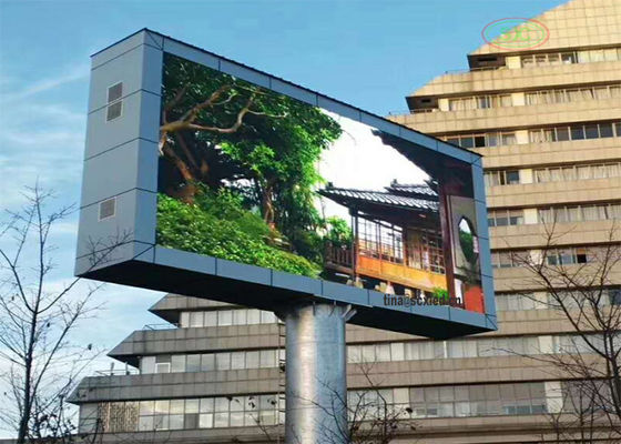 Instalación fija al aire libre Disposición de calor rápida Publicidad Cartelera P8 P10 Panel LED de control exterior Novastar