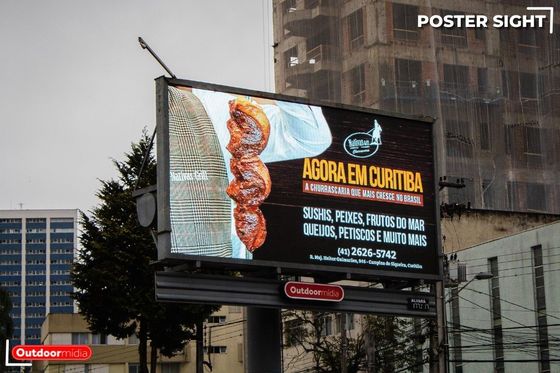 P5 Fuera de agua LED de señalización digital de color completo Brillo HD Alta tasa de actualización