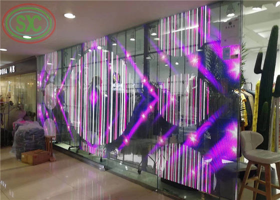Display LED transparente de energía verde G3.91-7.82 1000*500mm para pantallas de pantallas