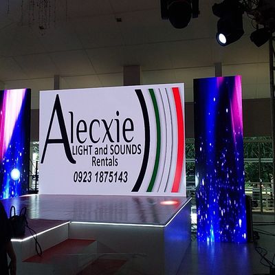 Display LED de alta definición de color completo para interiores P4 para escenario con diseño delgado y ligero