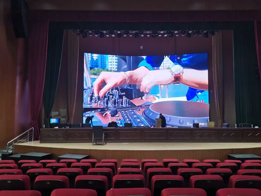 Display LED de alta definición de color completo para interiores P4 para escenario con diseño delgado y ligero