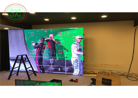 La densidad 32x32 del pixel puntea la pantalla llevada interior P3/P6 a presión el gabinete de aluminio 576*576 de la fundición