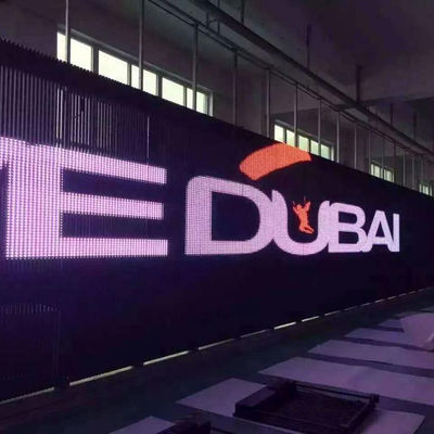 Full Color HD Flexible 4000 cd/m2 Panel LED transparente pantalla LED transparente