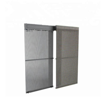 China Interior P3.9-7.8 Pantalla LED transparente a todo color con pantalla SMD curvada