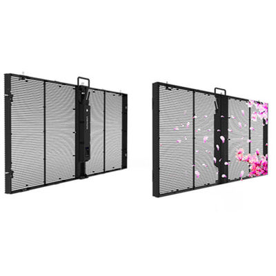 Publicidad a todo color en interiores Alto brillo P3.91-7.82 Pantalla LED transparente