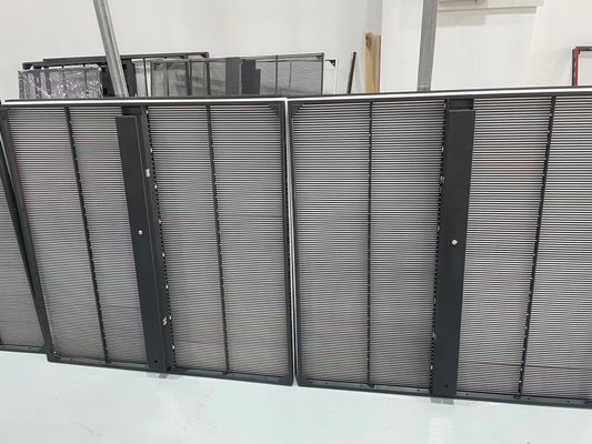 Panel LED transparente de alto brillo, señalización a todo color SMD2121 LED pantalla transparente