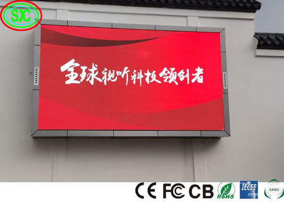 P6 Exterior pantalla de LED a todo color personalizada fácil de instalar Gran muro de vídeo de publicidad comercial