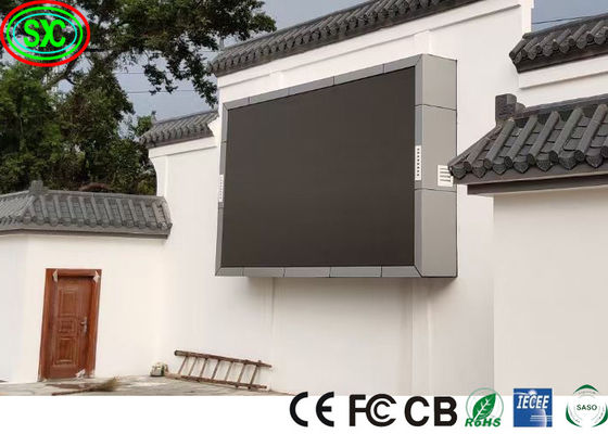 P6 Exterior pantalla de LED a todo color personalizada fácil de instalar Gran muro de vídeo de publicidad comercial