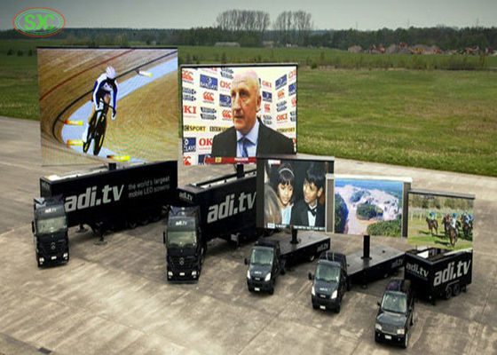 Buen precio El móvil comercial a todo color del remolque del smd al aire libre P6 llevó la exhibición del camión para hacer publicidad de la impulsión de HD en teatro en línea