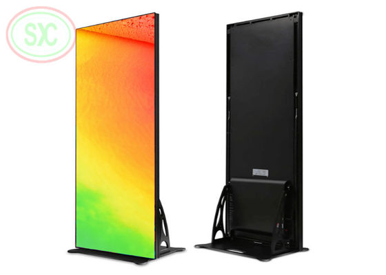 Buen precio P1.86 Display de cartel de color LED de pie en el suelo para supermercados, hoteles y restaurantes en línea