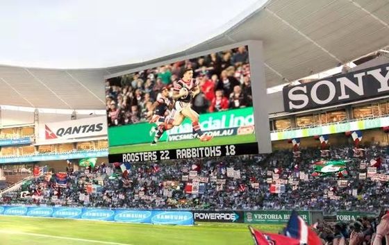 La publicidad de P10 a todo color llevó la etapa de la pantalla del panel/la bandera del marcador del estadio de los deportes