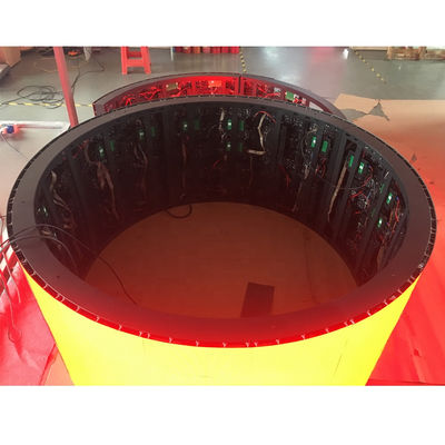 Display LED de 360 grados de color completo Columna exterior Curva de pantalla Cartelera publicitaria