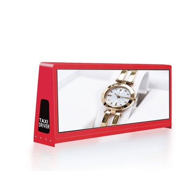 Exterior P5 Full Color LED Display Techo de automóvil Signos publicitarios Double Side Taxi Top