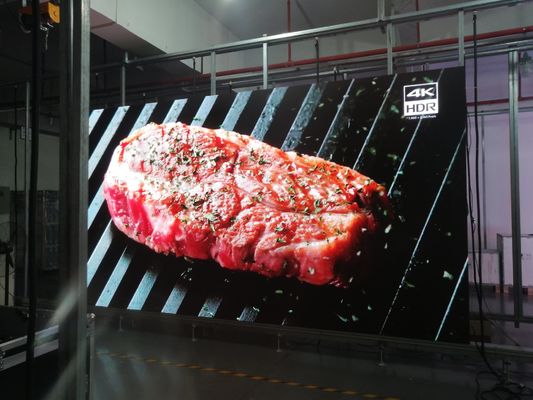 P4 Pantalla LED de color completo de interior 512x512mm de cierre rápido de luz delgado panel de gabinete LED para pantalla LED trasero de escenario alta tasa de actualización