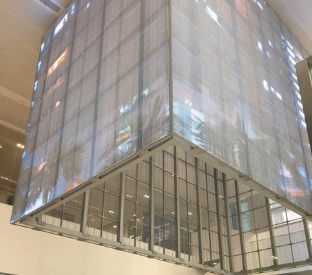 Buen precio HD Full Color Video Publicidad Led Screen G3.91-7.82 Ventana interior de vidrio transparente con pantalla LED en línea
