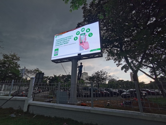 Kingdigitals P6 impermeable al aire libre SMD3528 llevó la exhibición que la instalación fija llevó la publicidad de la pared