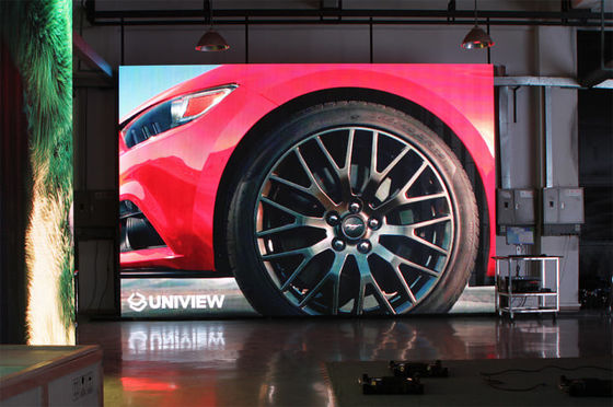 El alquiler llevado interior de la exhibición de pared p3.91 llevó el gabinete de aluminio fundido a troquel 500x500m m del panel para el CCB video inconsútil de la etapa que empalmaba