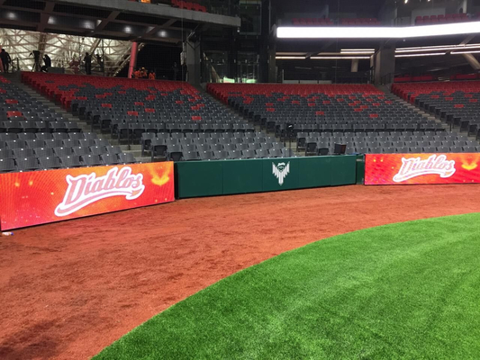 Pantalla de visualización LED del perímetro del estadio deportivo de fundición a presión con función de video / texto / imagen y chip Epistar