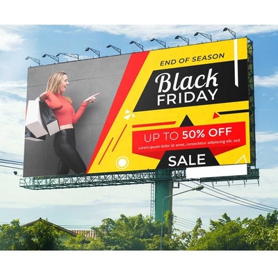 P2 Indoor Full Color LED Billboard Matriz de aluminio fundido de cartel de acero plano 128 X 64
