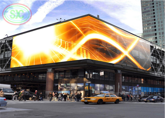 Ángulo ajustable gigante de LED de la valla publicitaria exterior personalizar panel LED en el centro de la ciudad