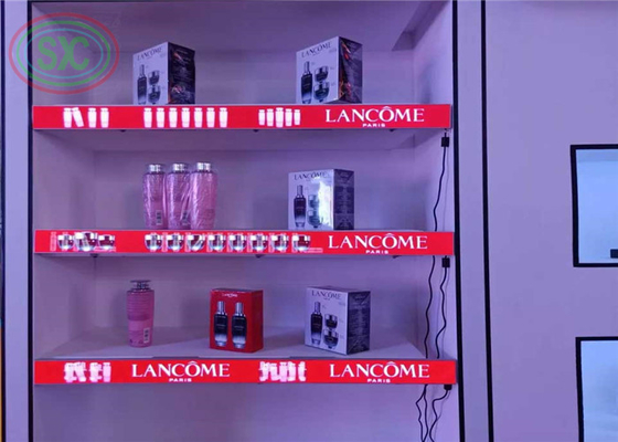 Exquisita señal de LED de pequeño tamaño de píxeles X1.876 estante de pantalla LED LED tira para tiendas o supermercados
