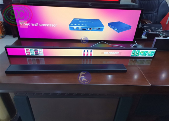 Pantalla LED de estante P1.875 900x60mm 800cd/m² Pantalla para interiores