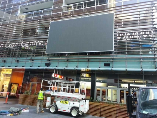 SCX LED de publicidad instalación fija 7500cd de alta luminosidad Nationstar SMD2727 P6 exterior de color completo pantalla LED curva