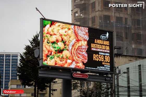 Pantalla LED de color completo P10 para alta visibilidad y publicidad de máximo impacto en todos los entornos