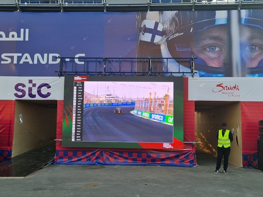 Pantalla de pantalla LED a todo color de interior 512x512mm Armoiro de aluminio de fundición por inyección de vidrio de alquiler de pared cartelera publicitaria