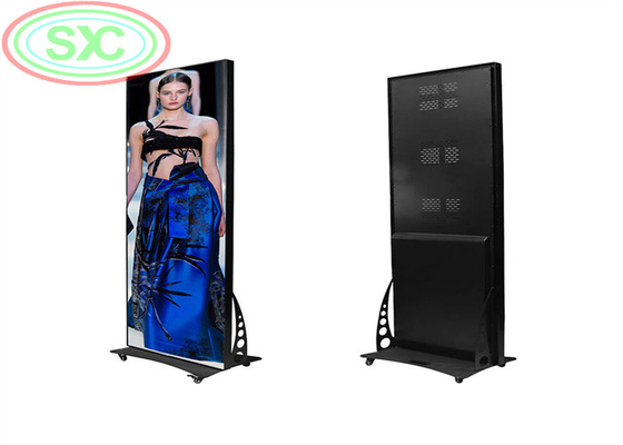 1/32 escanear pantalla LED de piso de pie P2.5 interior cartel pantalla LED 640 * 1280mm