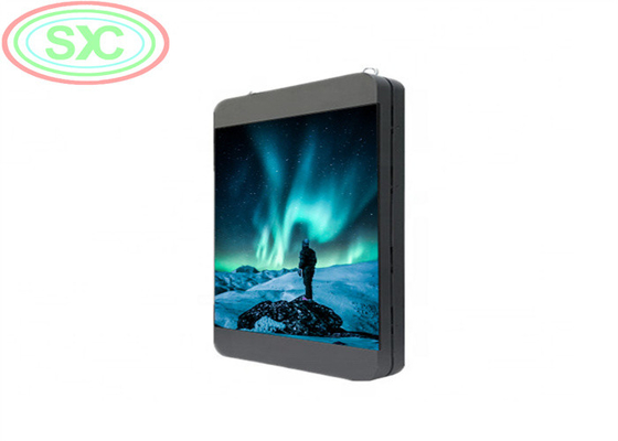 Indicador LED del poste de la lámpara de dos lados de la valla publicitaria LED, distancia de visión de la pantalla LED exterior de 6 metros