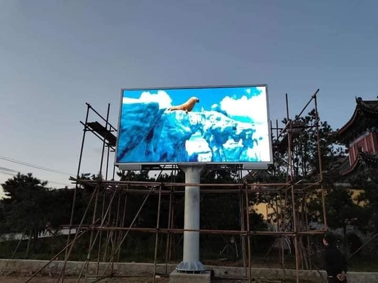 Pantalla LED a color para exteriores de instalación fija P10 P8 P6 P5 con chips LED SMD3535 de alto brillo para pantalla publicitaria