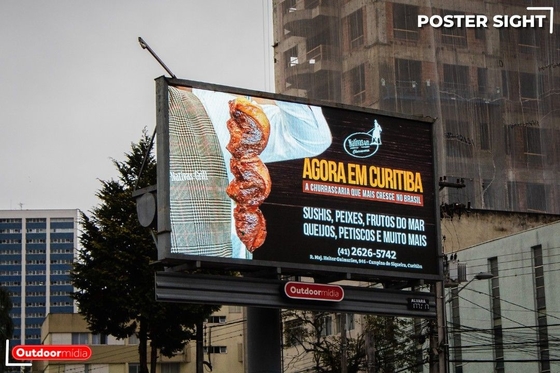 La prenda impermeable a todo color fijó P10 al aire libre 960x960m m LED que hacían publicidad del tablero de la pantalla de visualización