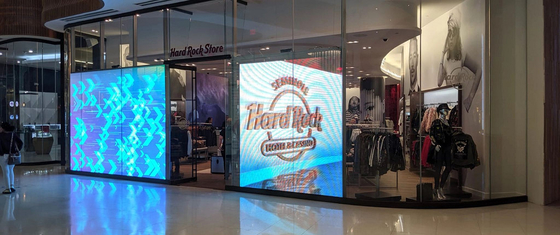 SMD2121 Pantalla LED transparente e impermeable para publicidad exterior llamativa
